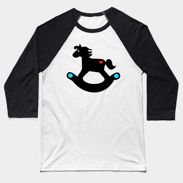 horse toy Baseball T-Shirt by Tshirtstory